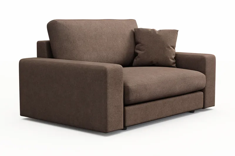 Arken Lyx Stor Dyb Lænestol i stof - Brun - Møbler - Stole & lænestole - Lænestole