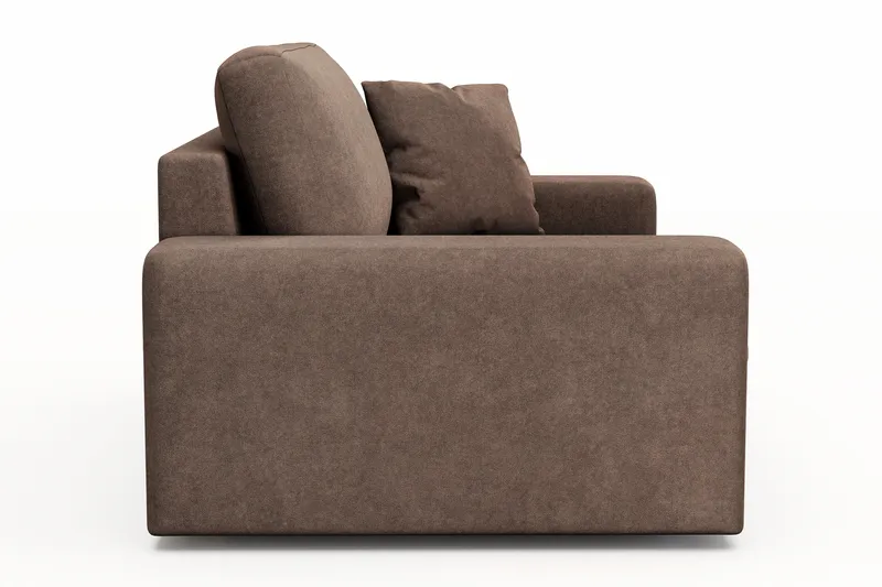 Arken Lyx Stor Dyb Lænestol i stof - Brun - Møbler - Stole & lænestole - Lænestole