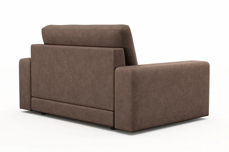Arken Lyx Stor Dyb Lænestol i stof - Brun - Møbler - Stole & lænestole - Lænestole