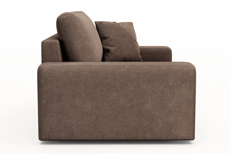 Arken Lyx Stor Dyb Lænestol i stof - Brun - Møbler - Stole & lænestole - Lænestole