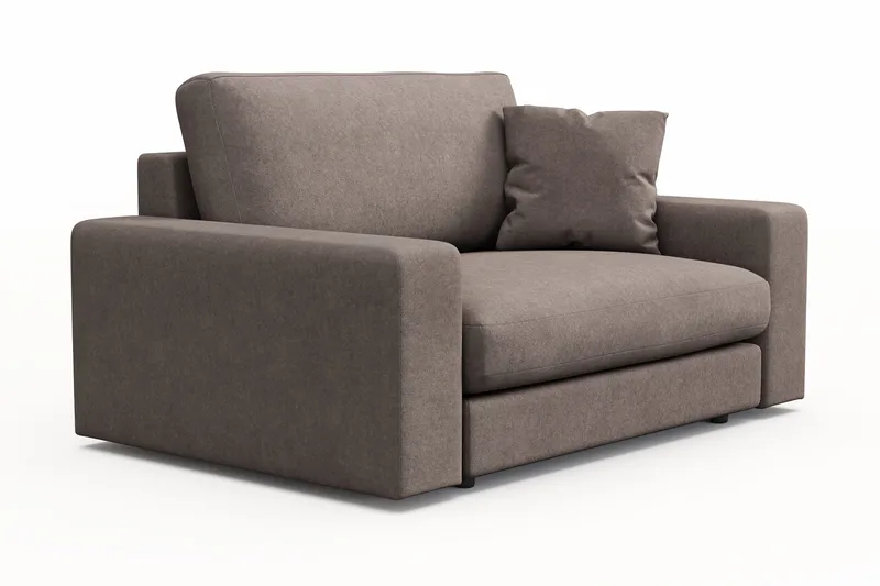 Arken Lyx Stor Dyb Lænestol i stof - Brun - Møbler - Stole & lænestole - Lænestole