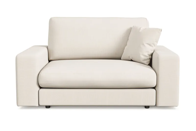 Arken Lyx Stor Dyb Lænestol i stof, Lys beige