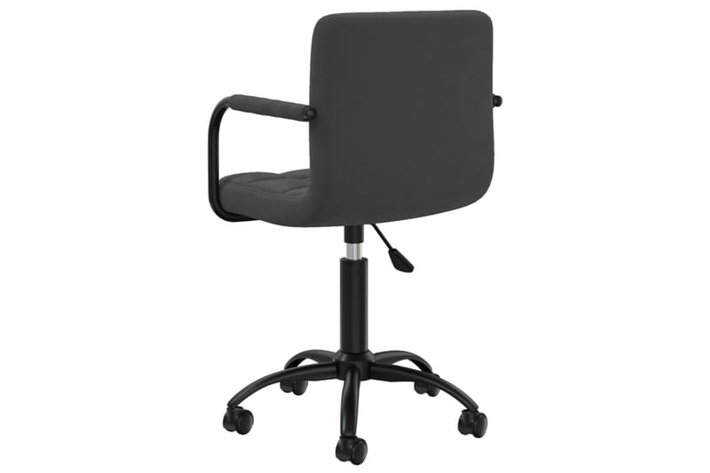 drejelig spisebordsstol fløjl sort - Sort - Spisebordsstole & køkkenstole - Armstole
