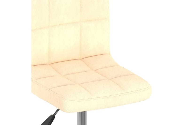 drejelige spisebordsstole 2 stk. fløjl cremefarvet - Creme - Spisebordsstole & køkkenstole - Armstole