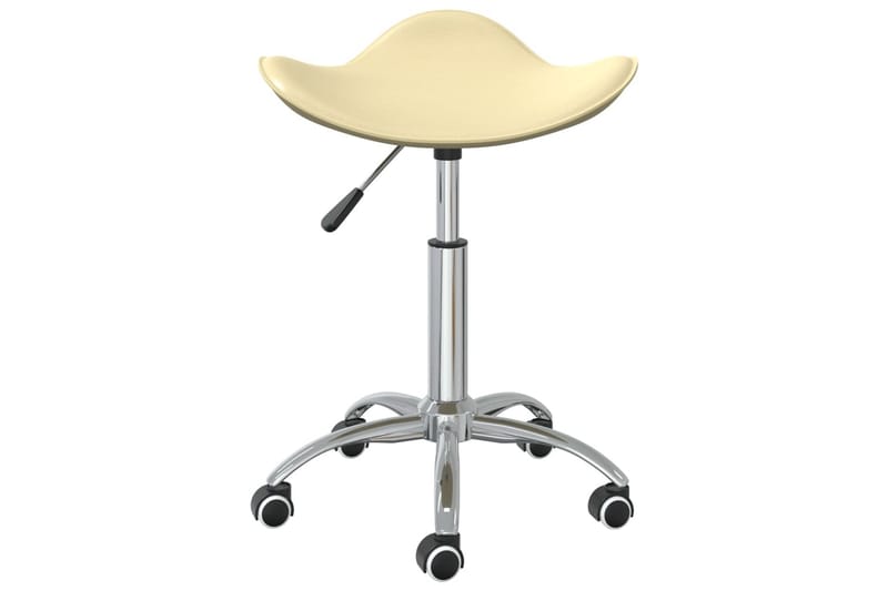 drejelige spisebordsstole 2 stk. kunstlæder cremefarvet - Creme - Spisebordsstole & køkkenstole - Armstole