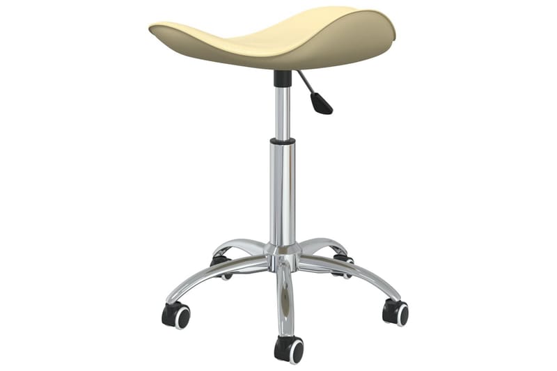 drejelige spisebordsstole 2 stk. kunstlæder cremefarvet - Creme - Spisebordsstole & køkkenstole - Armstole
