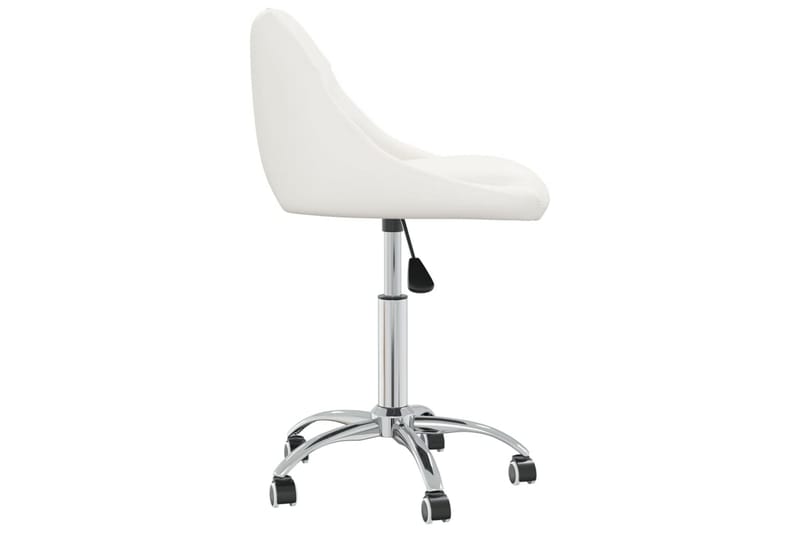 drejelige spisebordsstole 2 stk. kunstlæder hvid - Hvid - Spisebordsstole & køkkenstole - Armstole