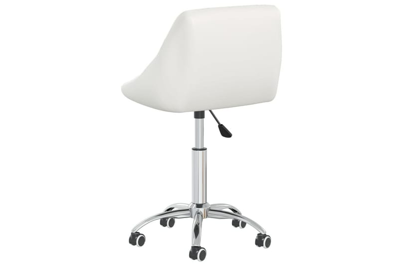 drejelige spisebordsstole 2 stk. kunstlæder hvid - Hvid - Spisebordsstole & køkkenstole - Armstole
