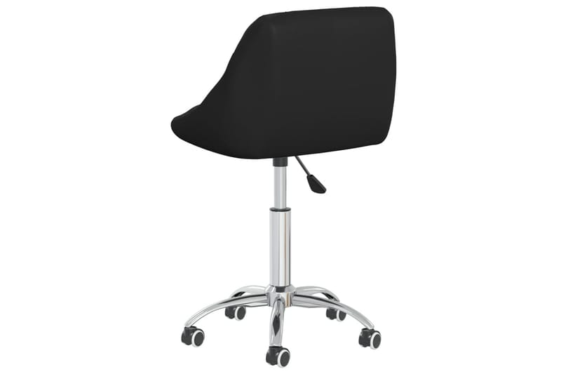 drejelige spisebordsstole 2 stk. kunstlæder sort - Sort - Spisebordsstole & køkkenstole - Armstole