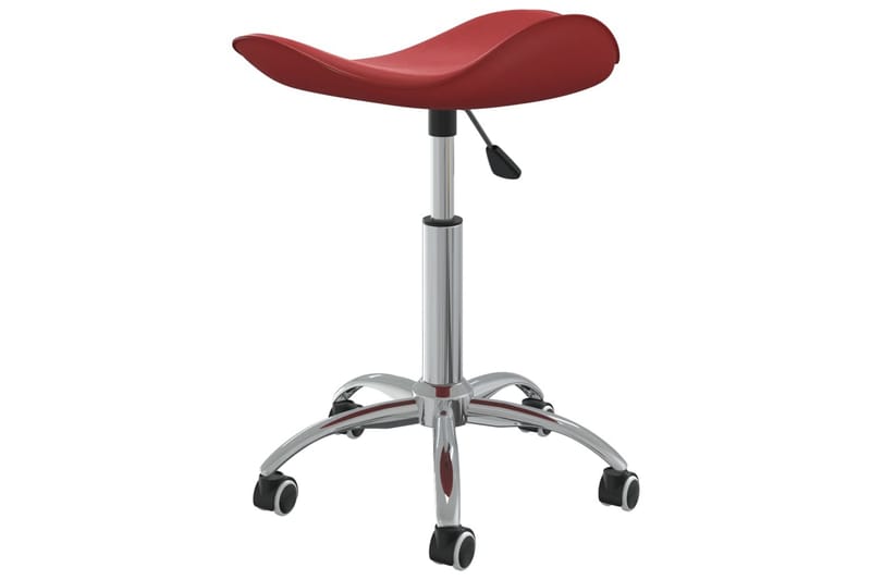 drejelige spisebordsstole 2 stk. kunstlæder vinrød - Rød - Spisebordsstole & køkkenstole - Armstole