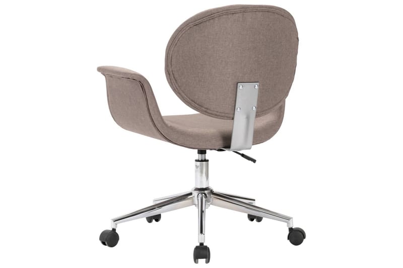 Drejelige Spisebordsstole 2 Stk. Stof Gråbrun - Spisebordsstole & køkkenstole - Armstole