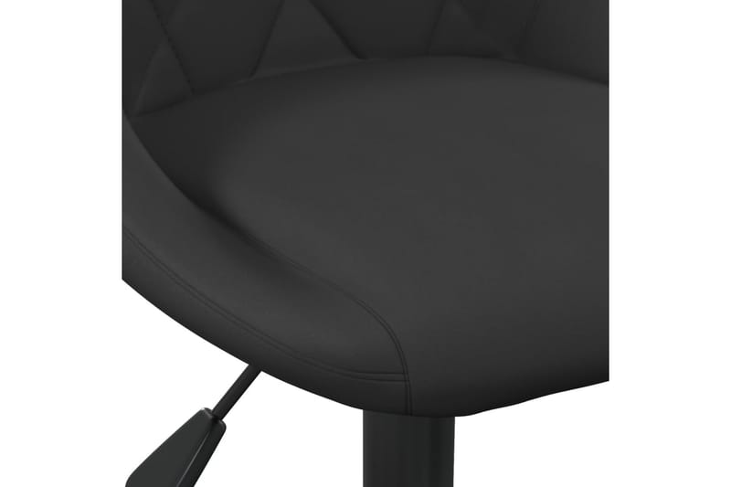 drejelige spisebordsstole 4 stk. fløjl sort - Sort - Spisebordsstole & køkkenstole - Armstole