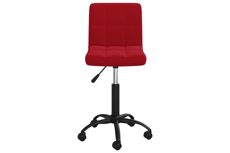 drejelige spisebordsstole 4 stk. fløjl vinrød - Rød - Spisebordsstole & køkkenstole - Armstole