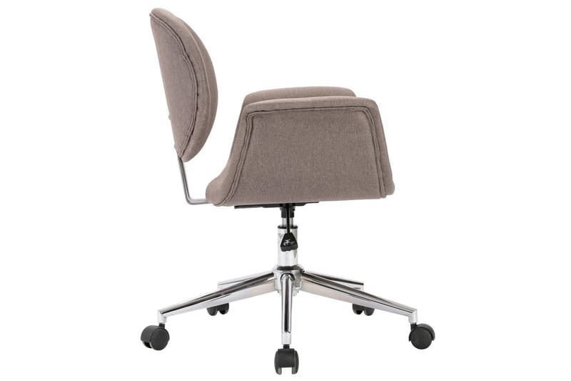 Drejelige Spisebordsstole 4 Stk. Stof Gråbrun - Spisebordsstole & køkkenstole - Armstole