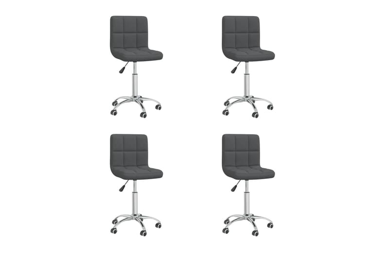 drejelige spisebordsstole 4 stk. stof mørkegrå - Grå - Spisebordsstole & køkkenstole - Armstole