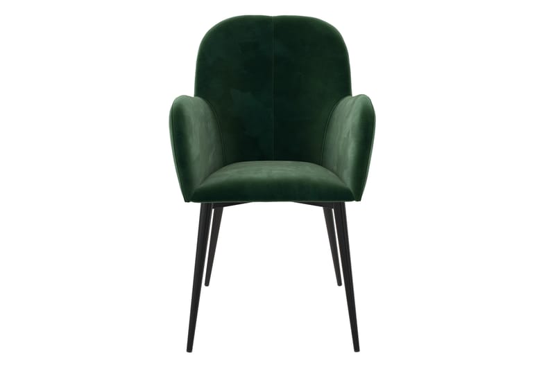 Fitz Armstol Grøn/Velour - Dorel Home - Møbler - Stole & lænestole - Armstole