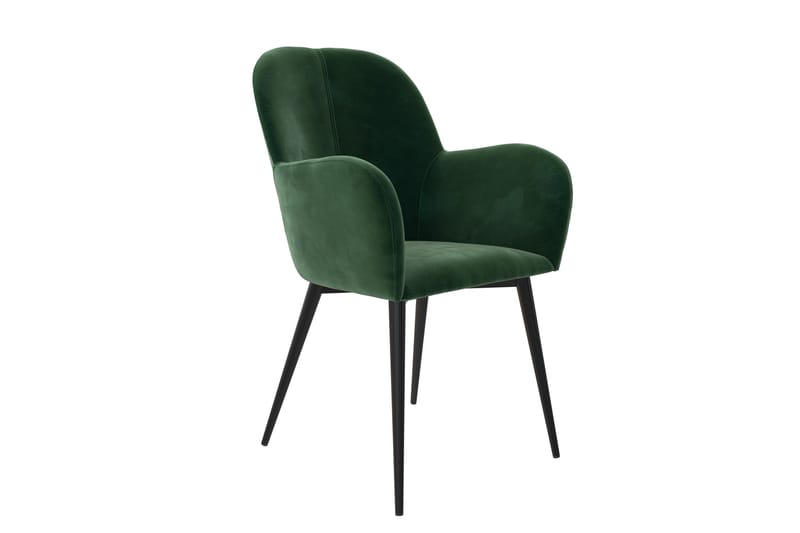 Fitz Armstol Grøn/Velour - Dorel Home - Møbler - Stole & lænestole - Armstole