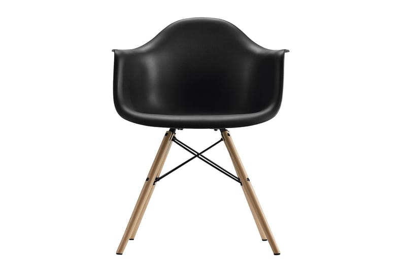 Mid Century Armstol Sort - Dorel Home - Spisebordsstole & køkkenstole - Armstole