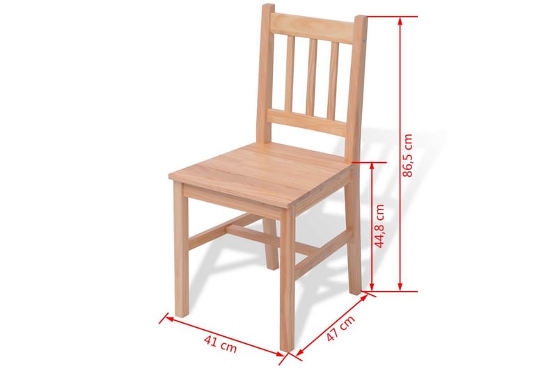 spisebordssæt 3 dele fyrretræ - Brun - Spisebordsstole & køkkenstole - Armstole