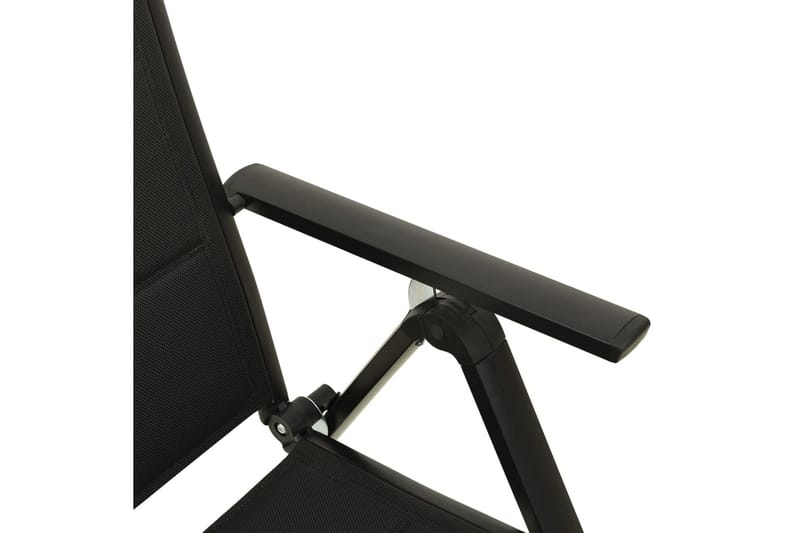 spisebordssæt til haven 5 dele aluminium antracitgrå - Antracit - Spisebordsstole & køkkenstole - Armstole