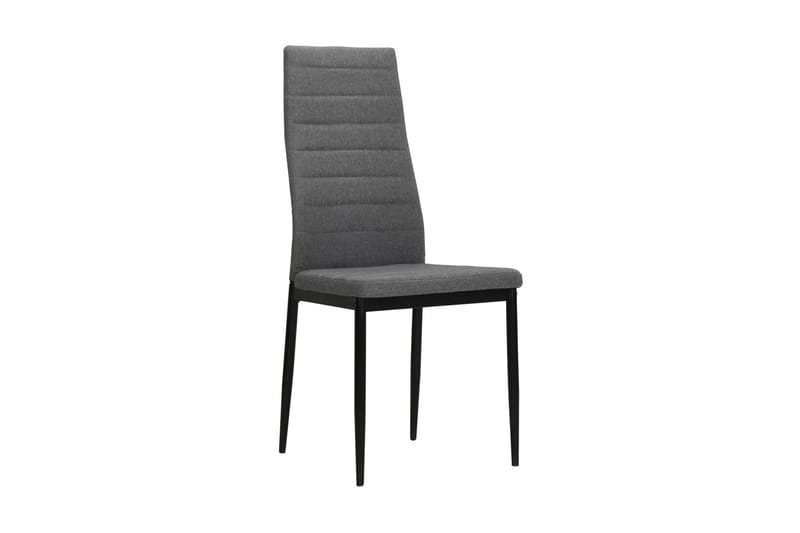 Spisebordsstol 2 Stk. Stof Lysegrå - Grå - Møbler - Stole & lænestole - Armstole