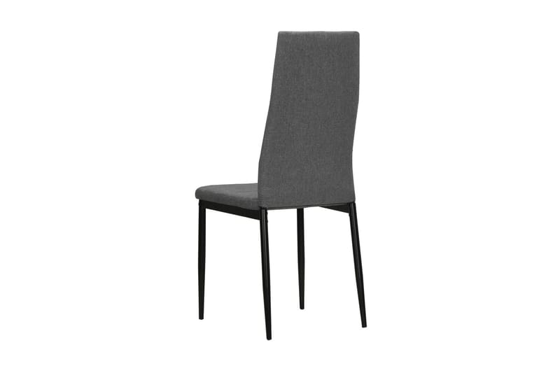 Spisebordsstol 2 Stk. Stof Lysegrå - Grå - Spisebordsstole & køkkenstole - Armstole
