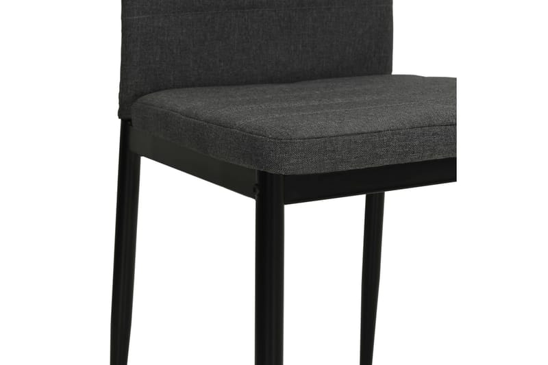 Spisebordsstol 4 Stk. Stof Mørkegrå - Grå - Møbler - Stole & lænestole - Armstole