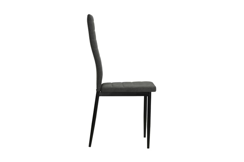 Spisebordsstol 4 Stk. Stof Mørkegrå - Grå - Spisebordsstole & køkkenstole - Armstole