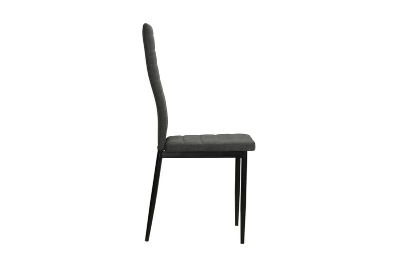 Spisebordsstol 4 Stk. Stof Mørkegrå - Grå - Møbler - Stole & lænestole - Armstole