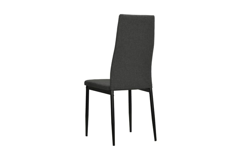 Spisebordsstol 4 Stk. Stof Mørkegrå - Grå - Møbler - Stole & lænestole - Armstole