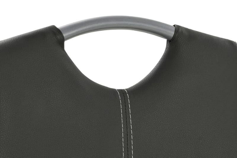 Spisebordsstol 6 Stk. Kunstlæder 43 X 55 X 100 Cm Grå - Grå - Møbler - Stole & lænestole - Armstole