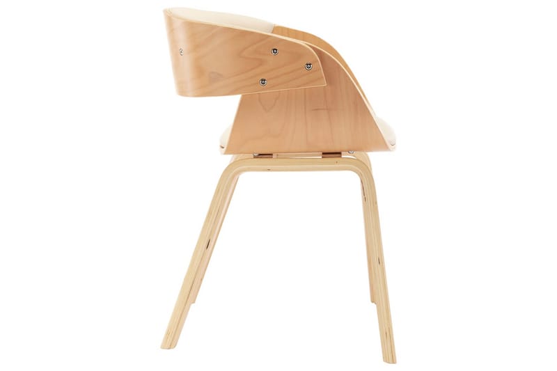 spisebordsstol bøjet træ og kunstlæder - Spisebordsstole & køkkenstole - Armstole