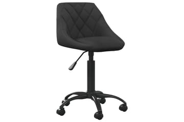 spisebordsstol fløjl sort - Sort - Møbler - Stole & lænestole - Armstole