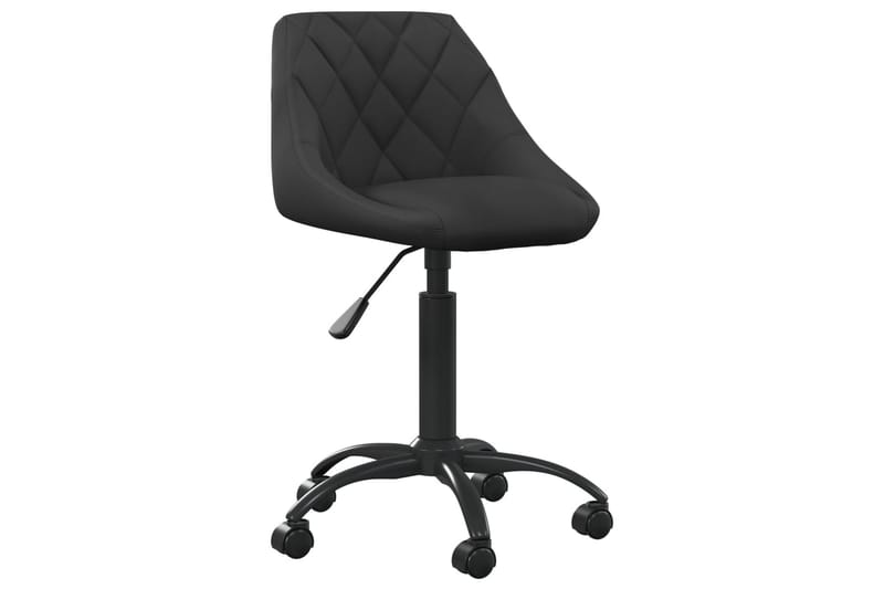 spisebordsstol fløjl sort - Sort - Møbler - Stole & lænestole - Armstole