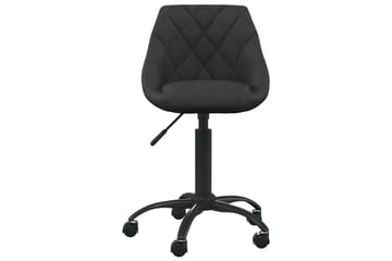 spisebordsstol fløjl sort - Sort - Møbler - Stole & lænestole - Armstole