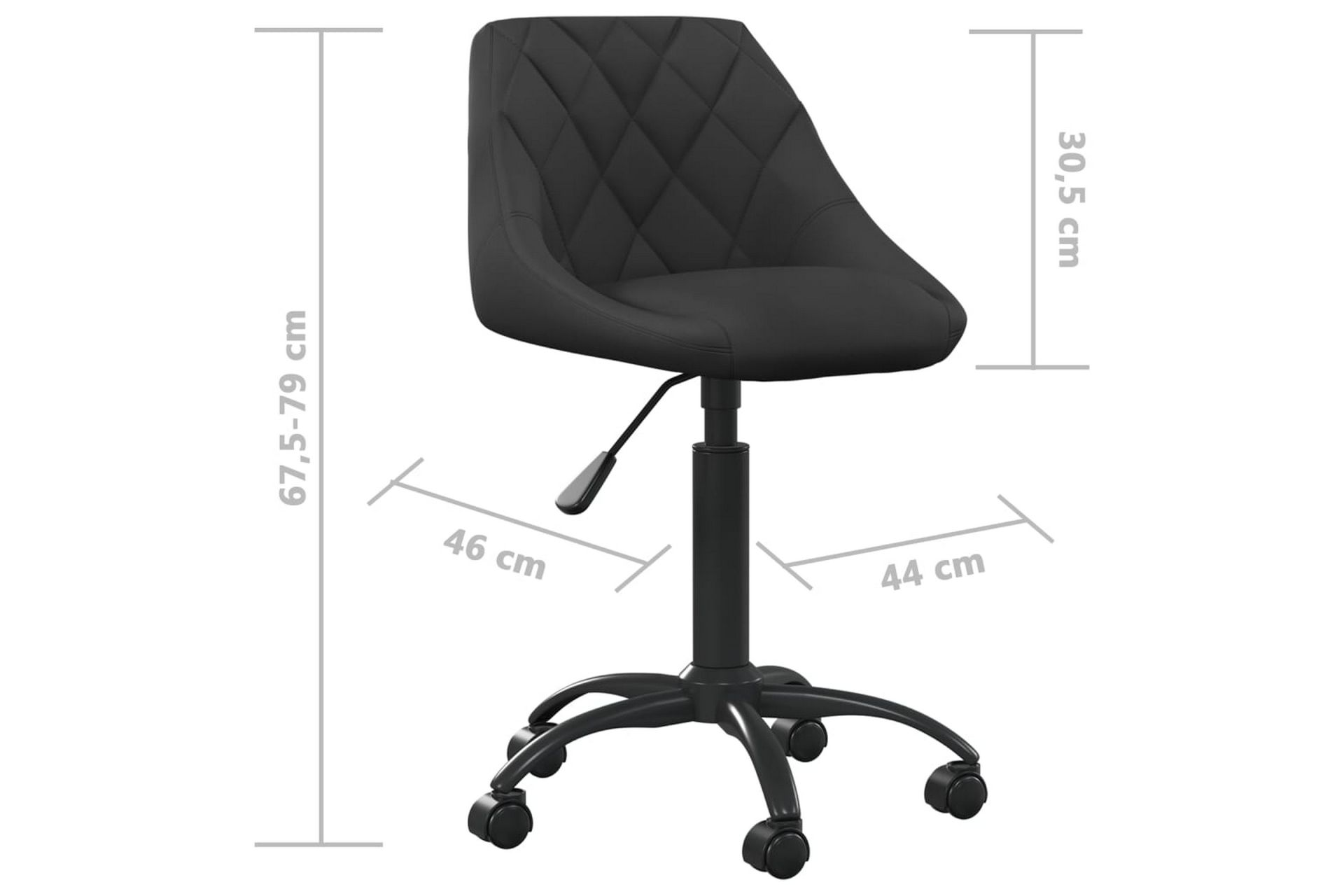spisebordsstol fløjl sort - Sort - Møbler - Stole & lænestole - Armstole