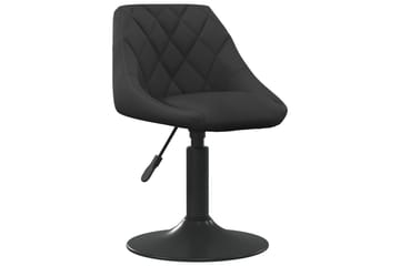 spisebordsstol fløjl sort - Sort - Møbler - Stole & lænestole - Armstole