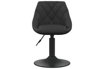 spisebordsstol fløjl sort - Sort - Møbler - Stole & lænestole - Armstole