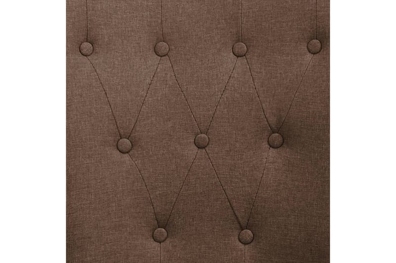 Spisebordsstol Med Armlæn Stof Brun - Brun - Møbler - Stole & lænestole - Armstole