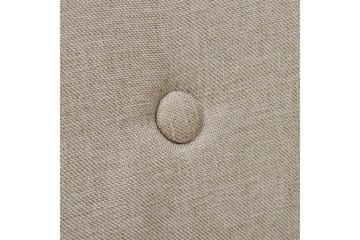 Spisebordsstole 2 Stk. Beige Stof Massivt Egetræ - Beige - Møbler - Stole & lænestole - Armstole