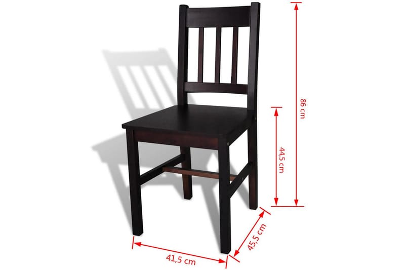 Spisebordsstole 2 Stk. Brun - Brun - Spisebordsstole & køkkenstole - Armstole