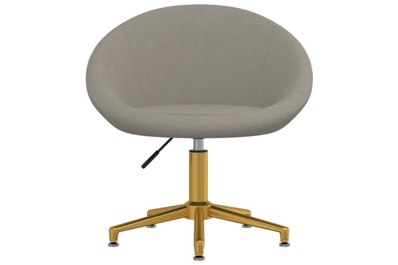 spisebordsstole 2 stk. fløjl lysegrå - Grå - Spisebordsstole & køkkenstole - Armstole