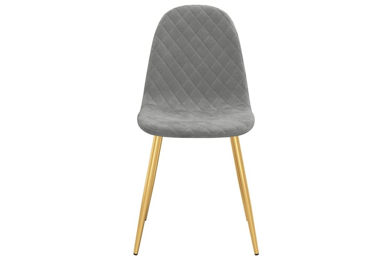 spisebordsstole 2 stk. fløjl lysegrå - Hvid - Spisebordsstole & køkkenstole - Armstole