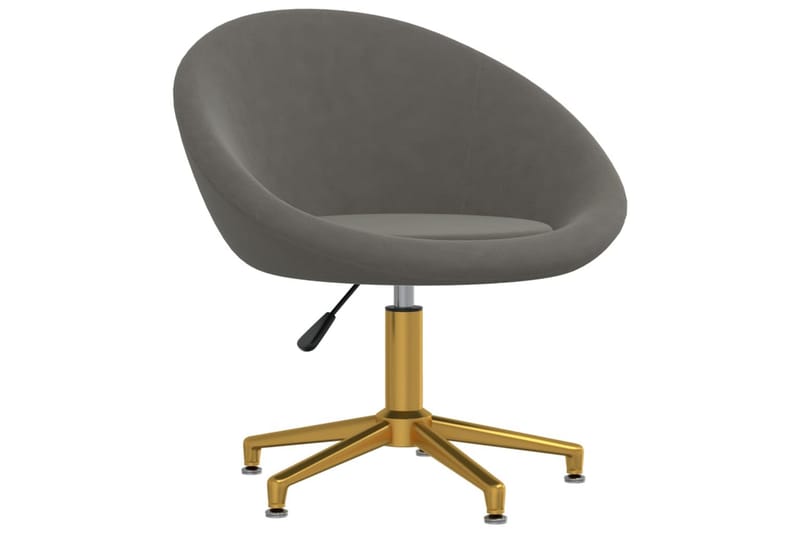 spisebordsstole 2 stk. fløjl mørkegrå - Grå - Spisebordsstole & køkkenstole - Armstole