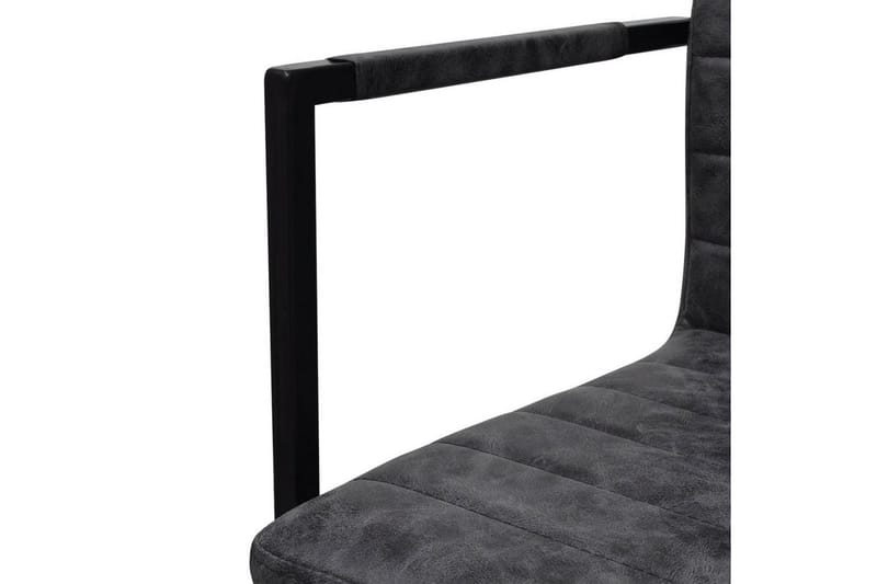 Spisebordsstole 2 Stk. Fritbærende Sort - Sort - Møbler - Stole & lænestole - Armstole