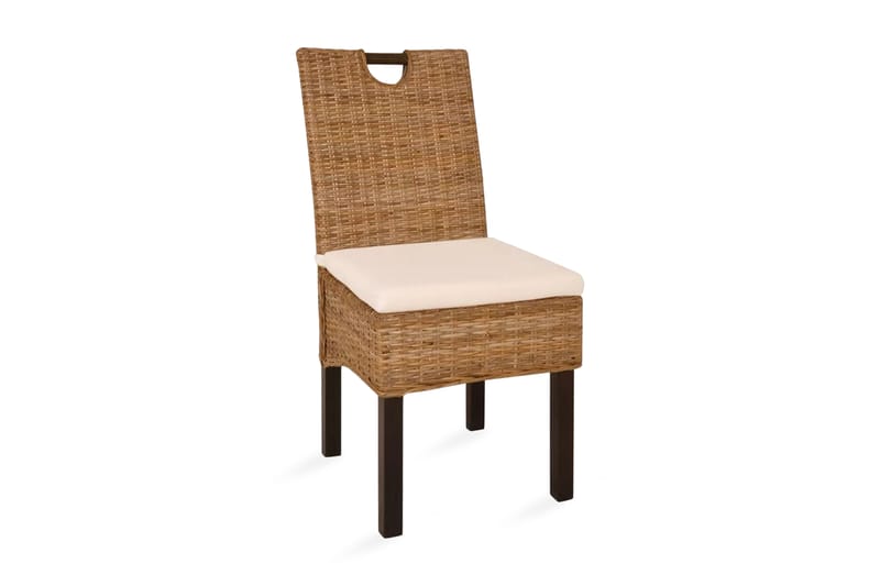 Spisebordsstole 2 Stk. Kubu-Rattan Mangotræ - Brun - Møbler - Stole & lænestole - Armstole