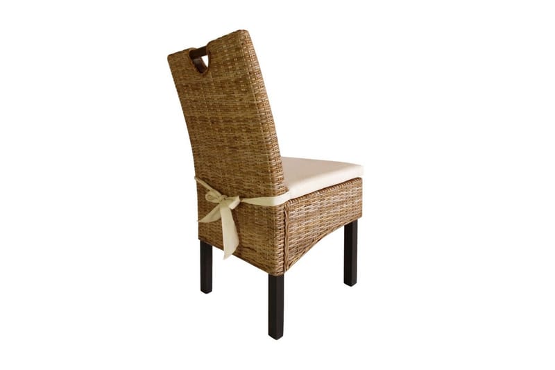 Spisebordsstole 2 Stk. Kubu-Rattan Mangotræ - Brun - Møbler - Stole & lænestole - Armstole