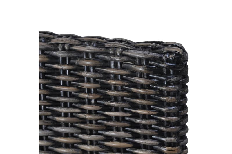Spisebordsstole 2 Stk. Kubu-Rattan Og Mangotræ Sort - Sort - Møbler - Stole & lænestole - Armstole