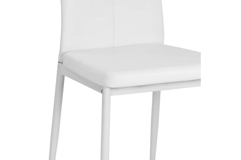 Spisebordsstole 2 Stk. Kunstlæder 43 X 43,5 X 96 Cm Hvid - Hvid - Møbler - Stole & lænestole - Armstole
