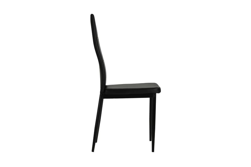 Spisebordsstole 2 Stk. Kunstlæder 43 X 43,5 X 96 Cm Sort - Sort - Møbler - Stole & lænestole - Armstole